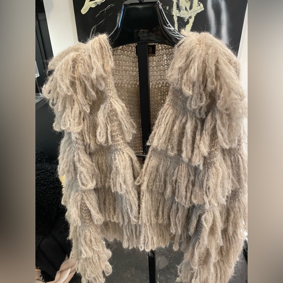 Mia Peru Mini Fringe - Beige - Picture 3 of 4